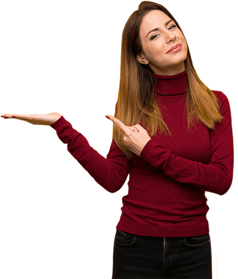Femme dans site web pour agences de voyage